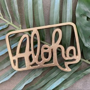 Aloha Sign - Gold